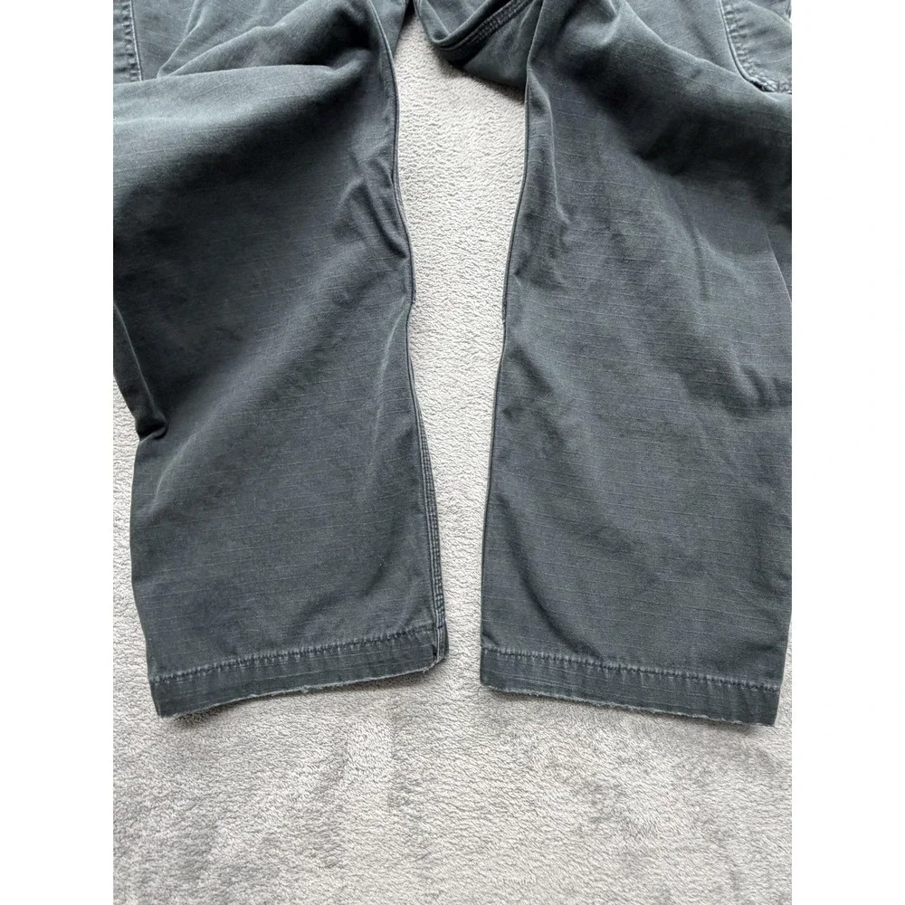 Carhartt Cargo‎ Pants Mens Measured 39x31 Gray Relaxed Fit Canvas Straight Leg